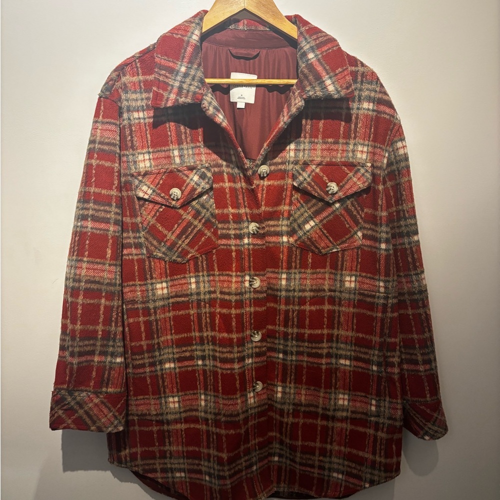 Gentle Fawn Red Plaid Utility Jacket